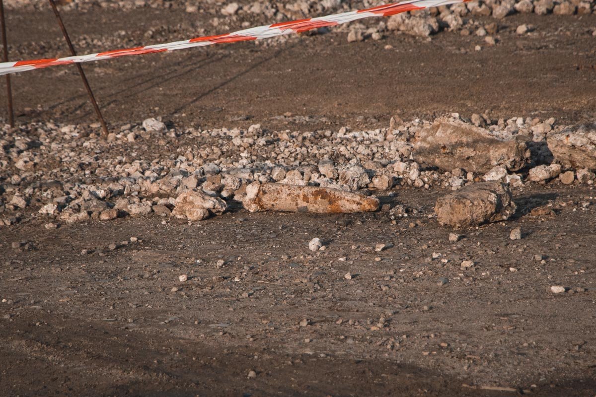 На территории завода "Потоки" в Днепре нашли снаряд времен Второй мировой войны 1