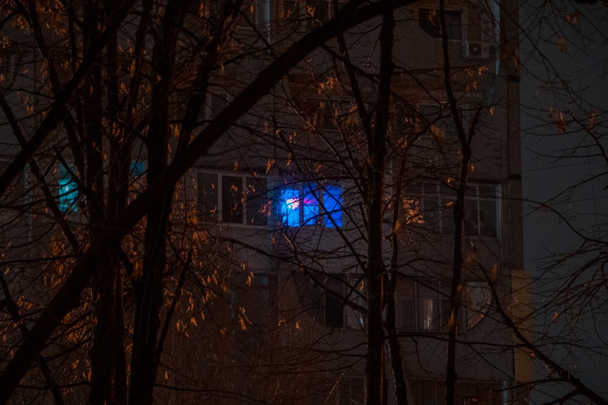 Как выглядит бульвар Славы в Днепре под покрывалом ночи 6