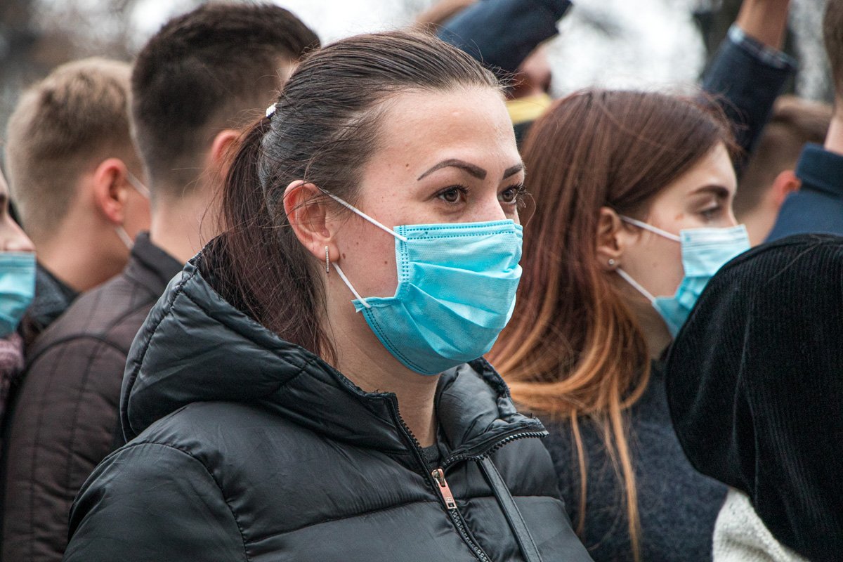 Студенты были в полной амуниции
