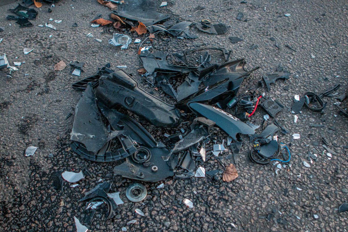 Пострадал водитель двухколесного