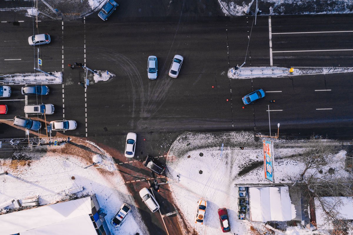 Образовалась пробка в сторону проспекта Богдана Хмельницкого