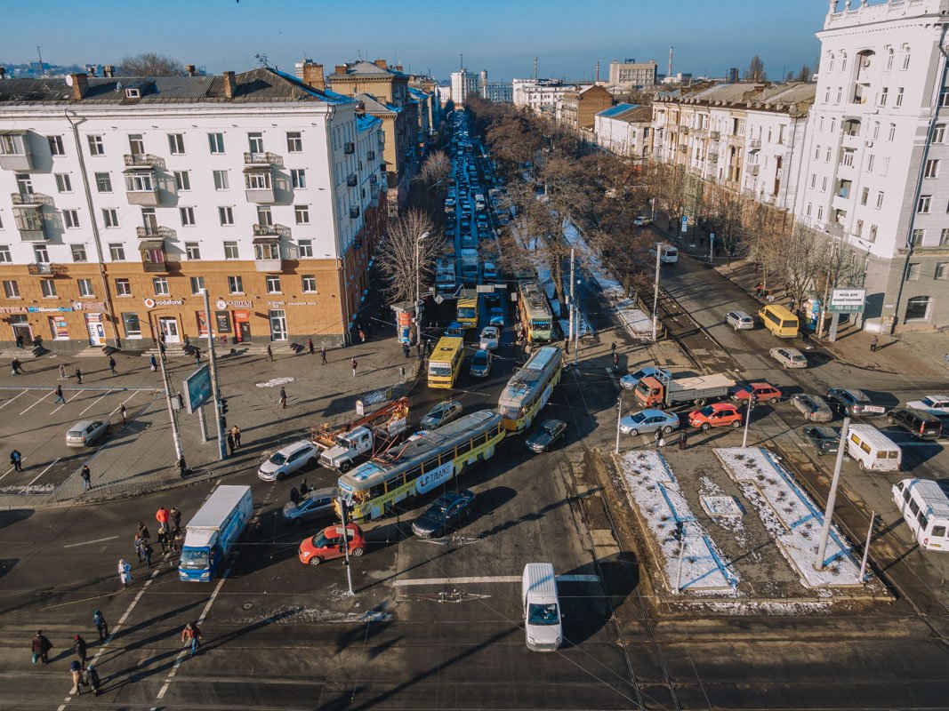 Трамвай №1, курсировавший по маршруту №7, сворачивал на Шмидта