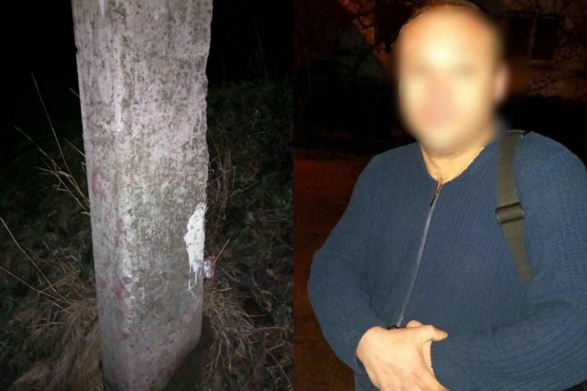 Убегая от полиции, водитель иномарки врезался в электроопору