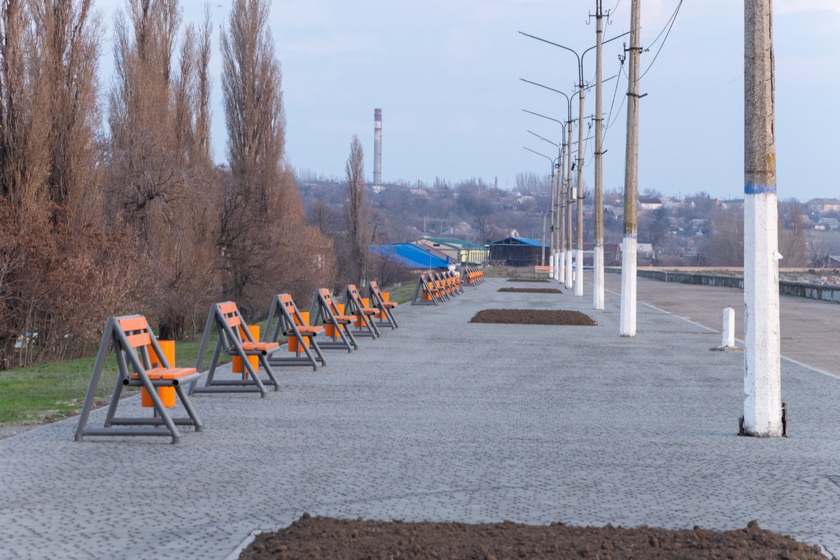 Компания ИНТЕРПАЙП благоустраивает набережную в Никополе 3