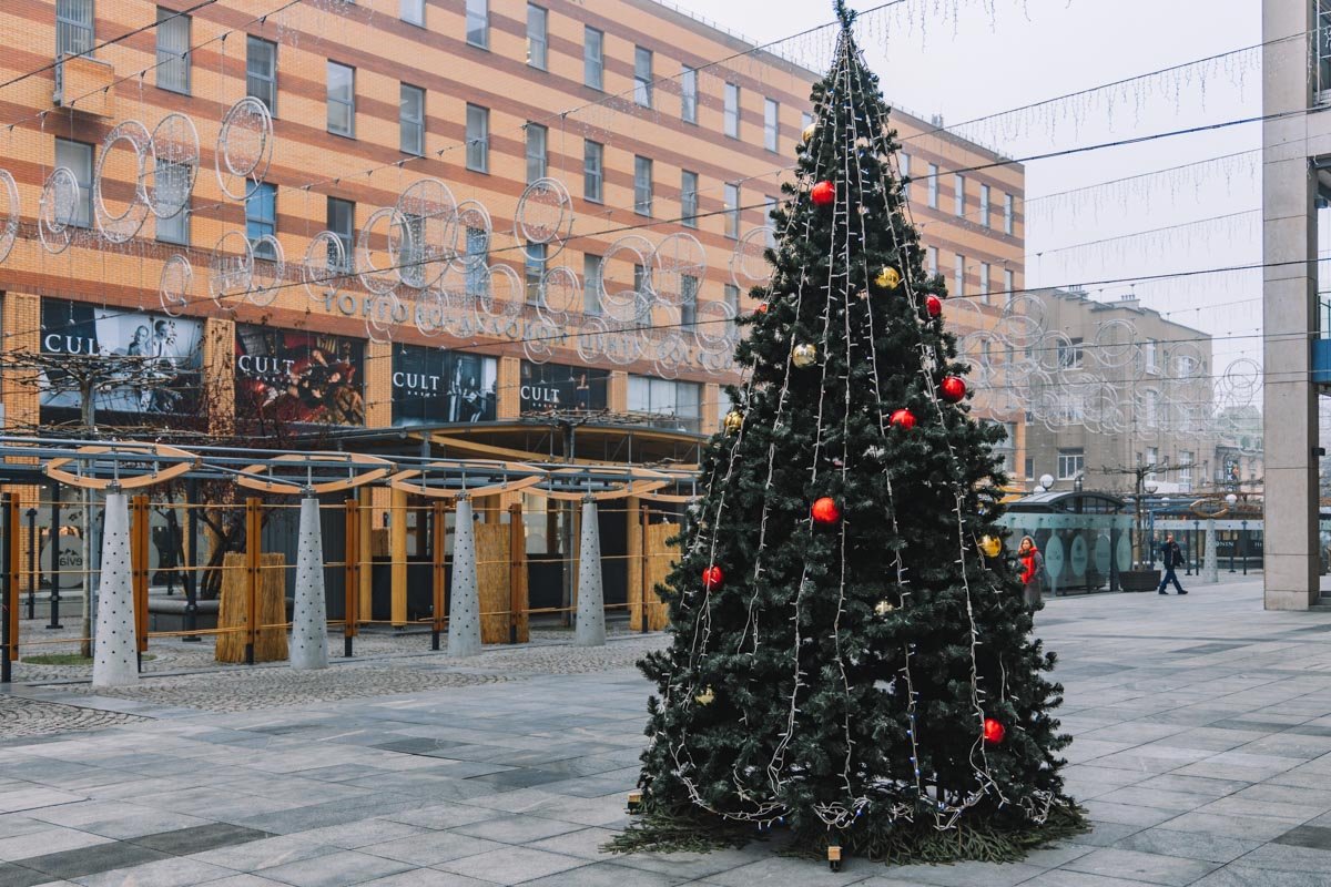 Елка на Екатерининском бульваре Елка на Екатерининском бульваре