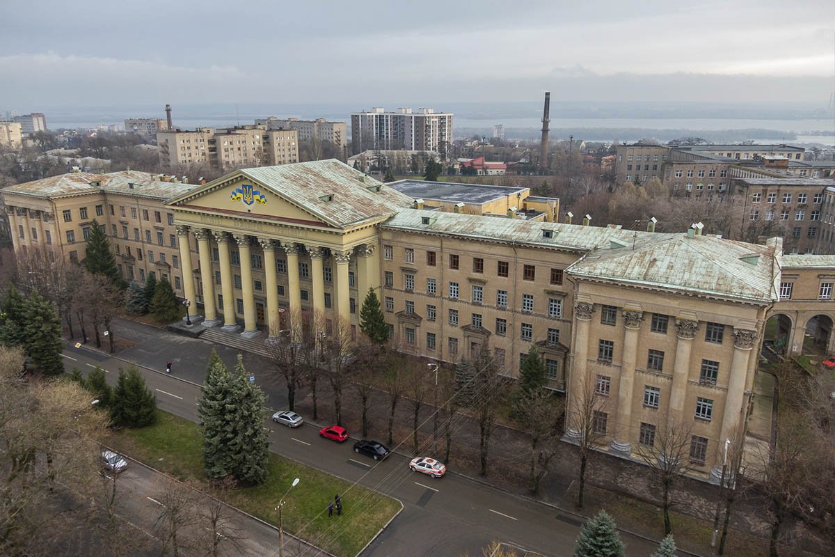 Здание университета сверху Здание университета сверху