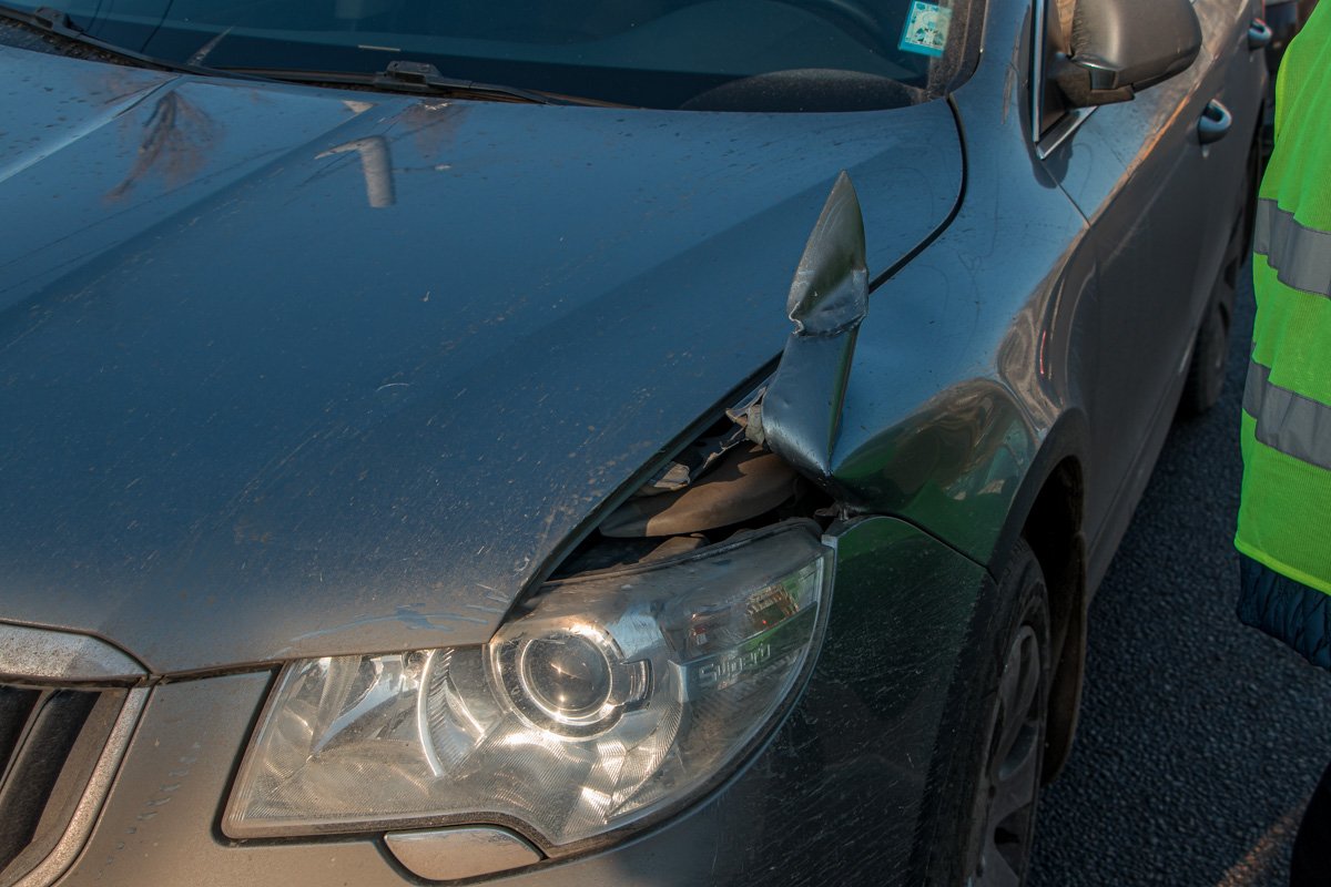 Skoda получила больше всего повреждений Skoda получила больше всего повреждений