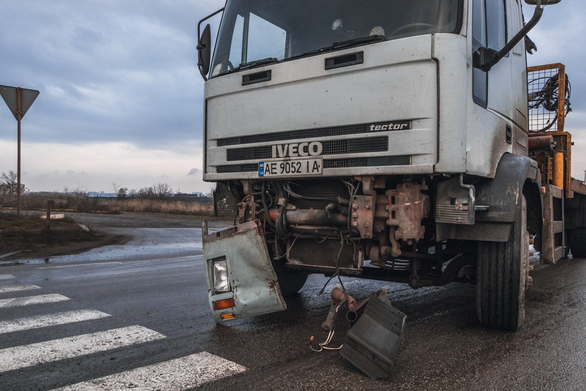 Водитель Iveco остался цел и невредим Водитель Iveco остался цел и невредим