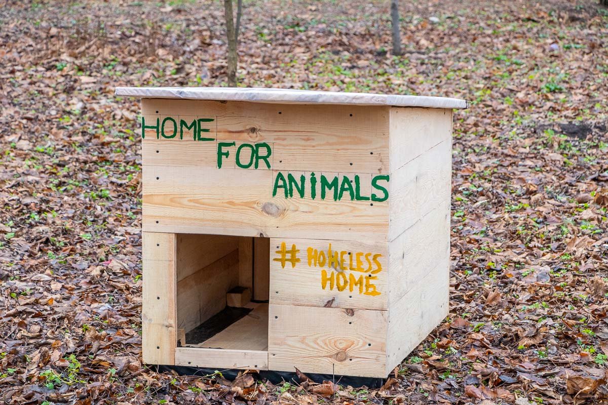 Тут малыши смогут спрятаться от холода