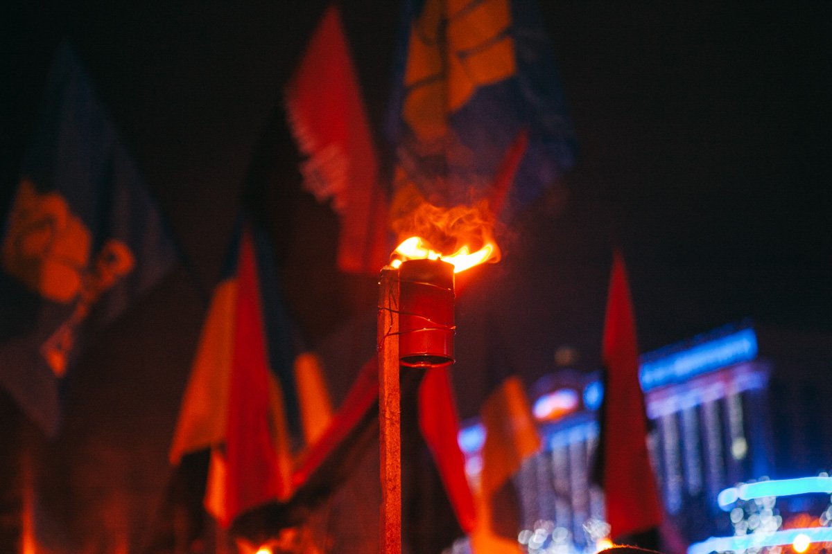 В Днепре прошел марш в честь Степана Бандеры: как это было 11