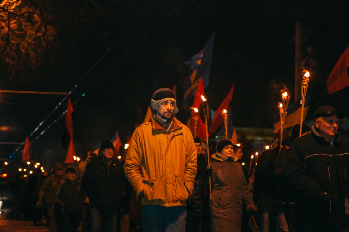 В Днепре прошел марш в честь Степана Бандеры: как это было 14