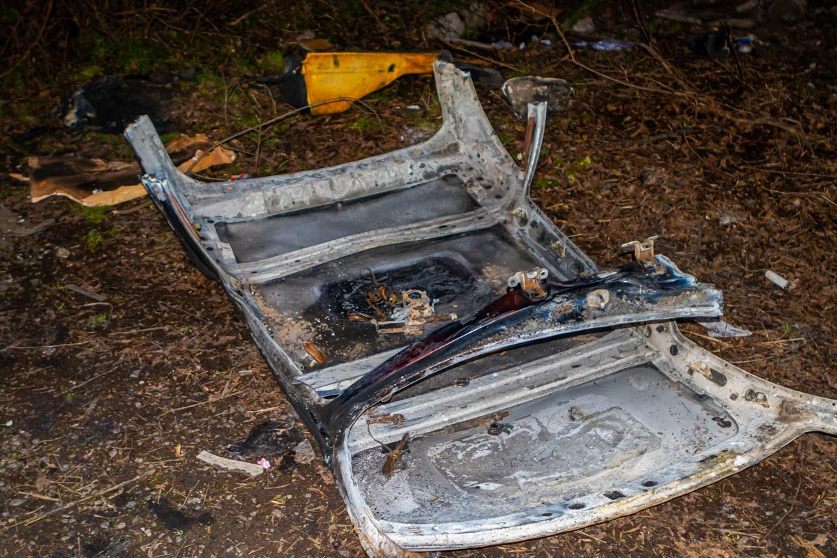 Машину разобрали по кусочкам