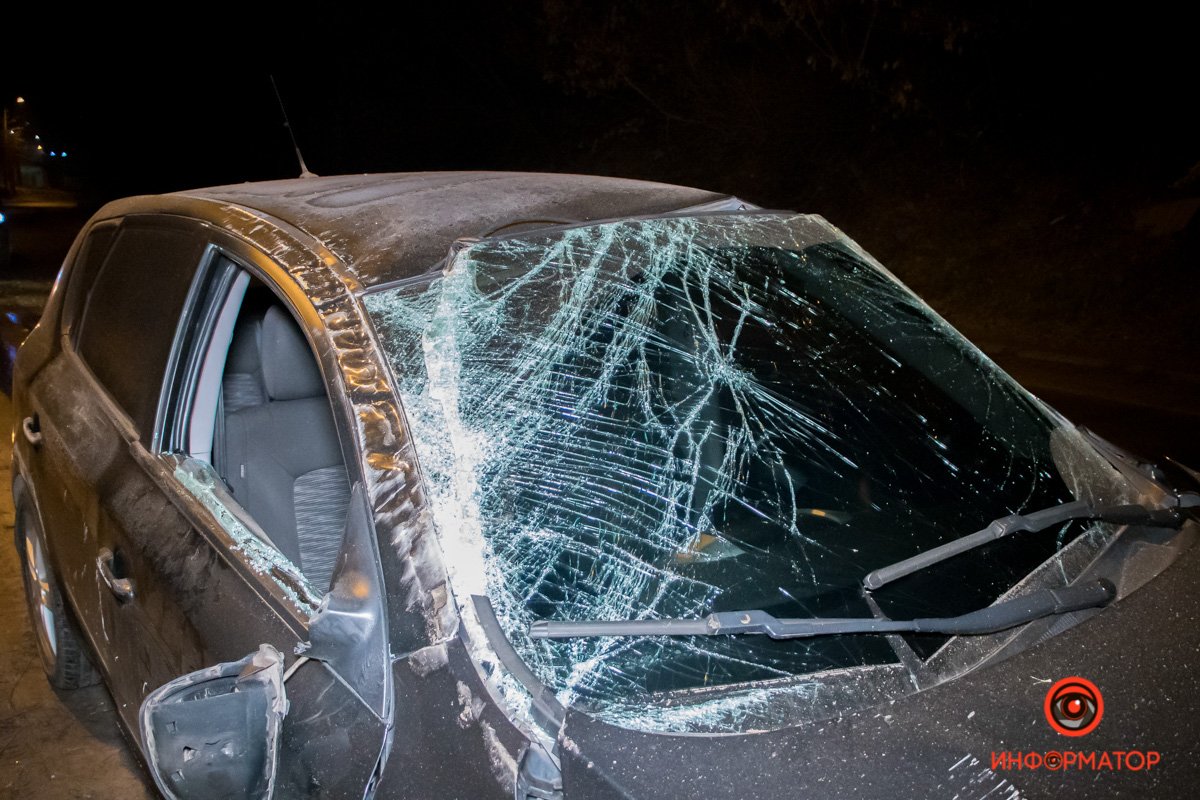 В автомобиле находилось два человека