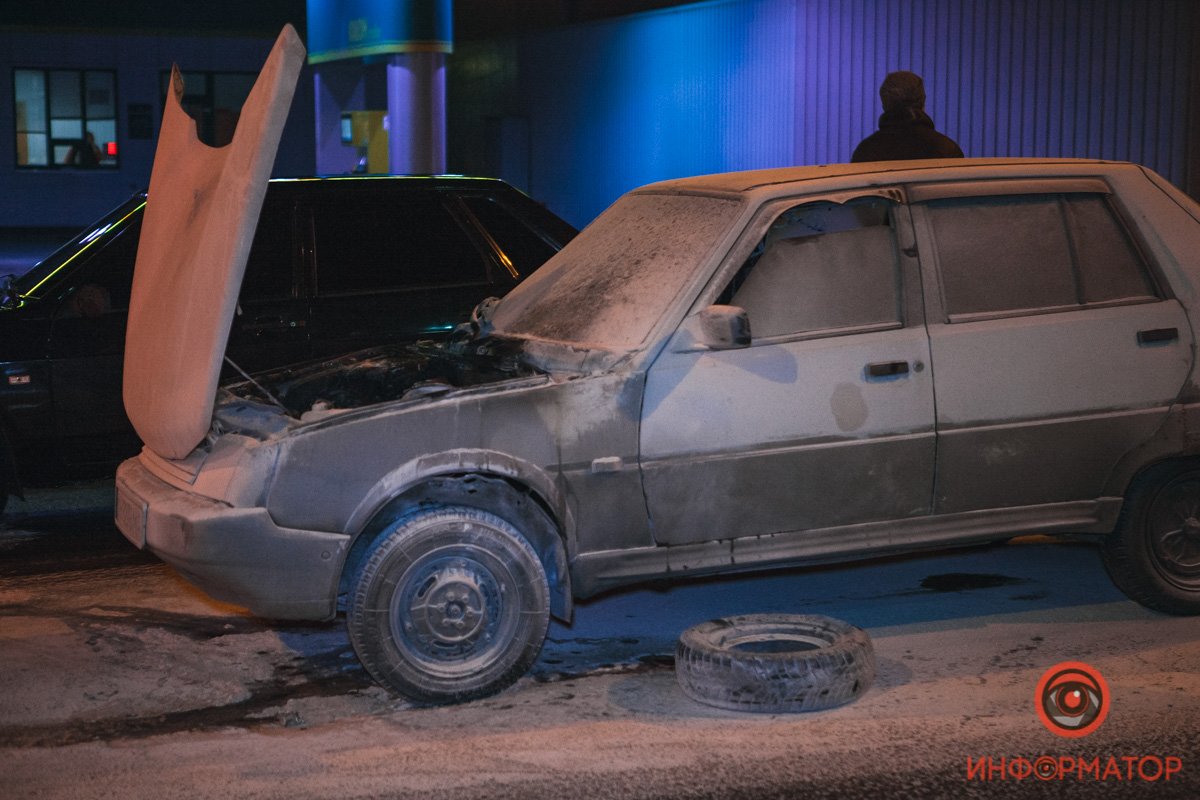 Возгорание возникло на ходу