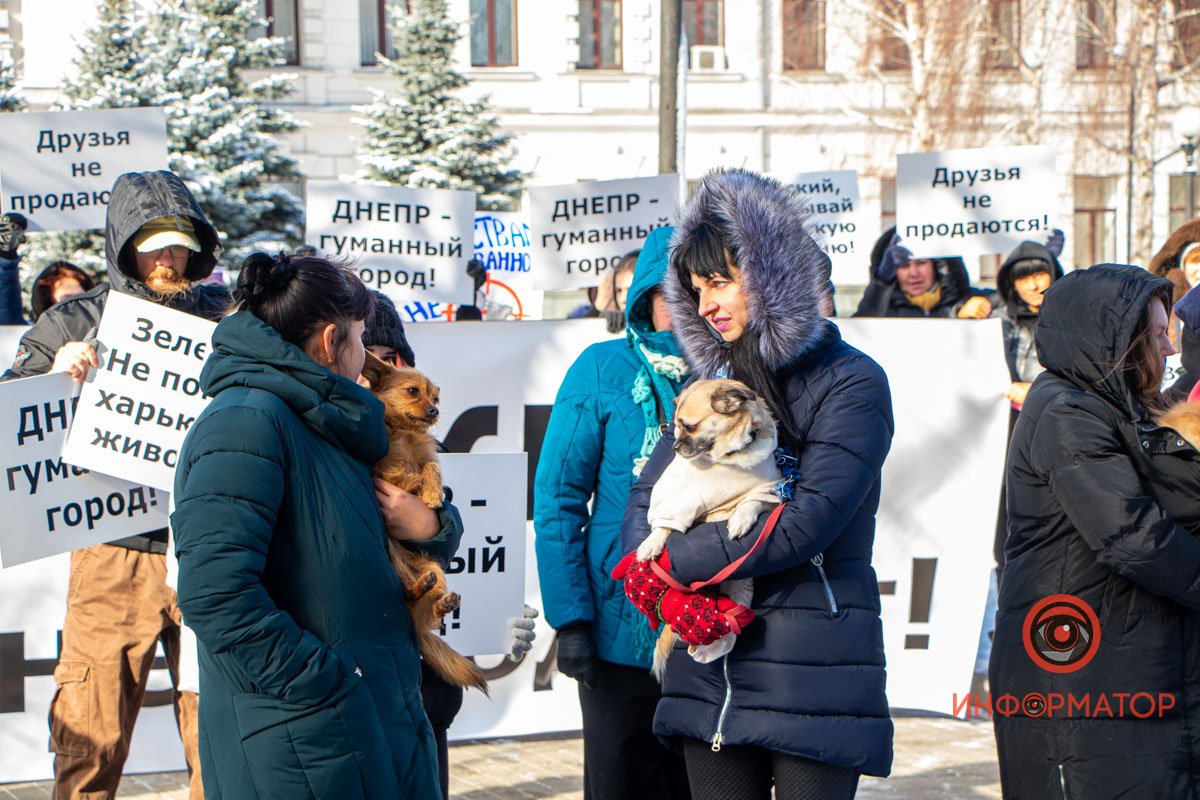 На митинг пришли десятки людей