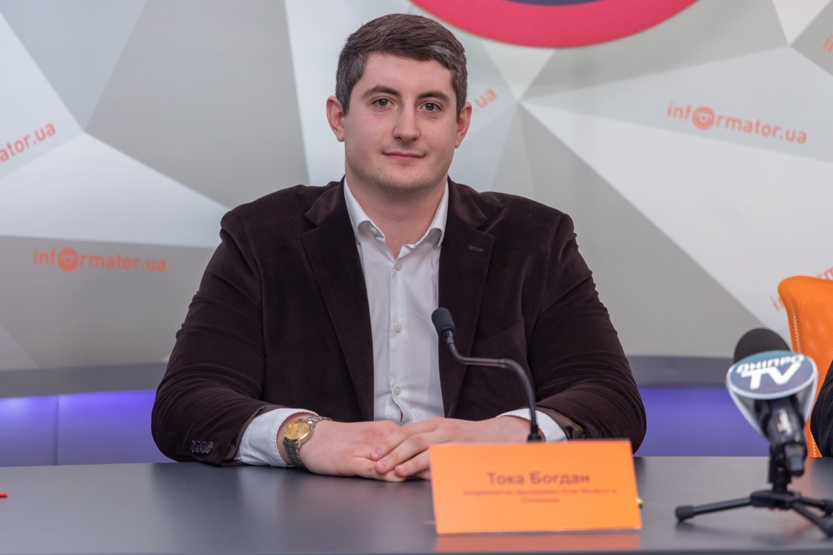 Тока Богдан — координатор программы Free Student в Словакии Тока Богдан — координатор программы Free Student в Словакии