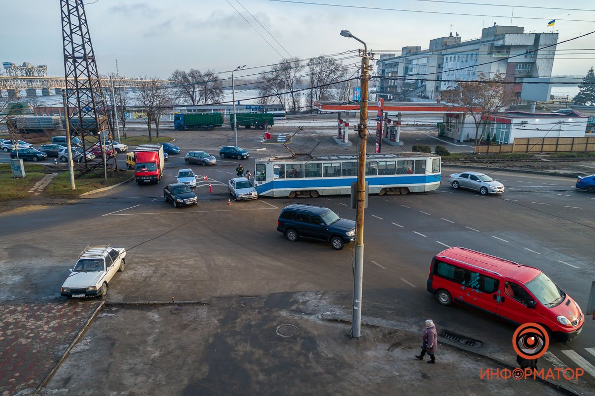 Движение трамваев заблокировано