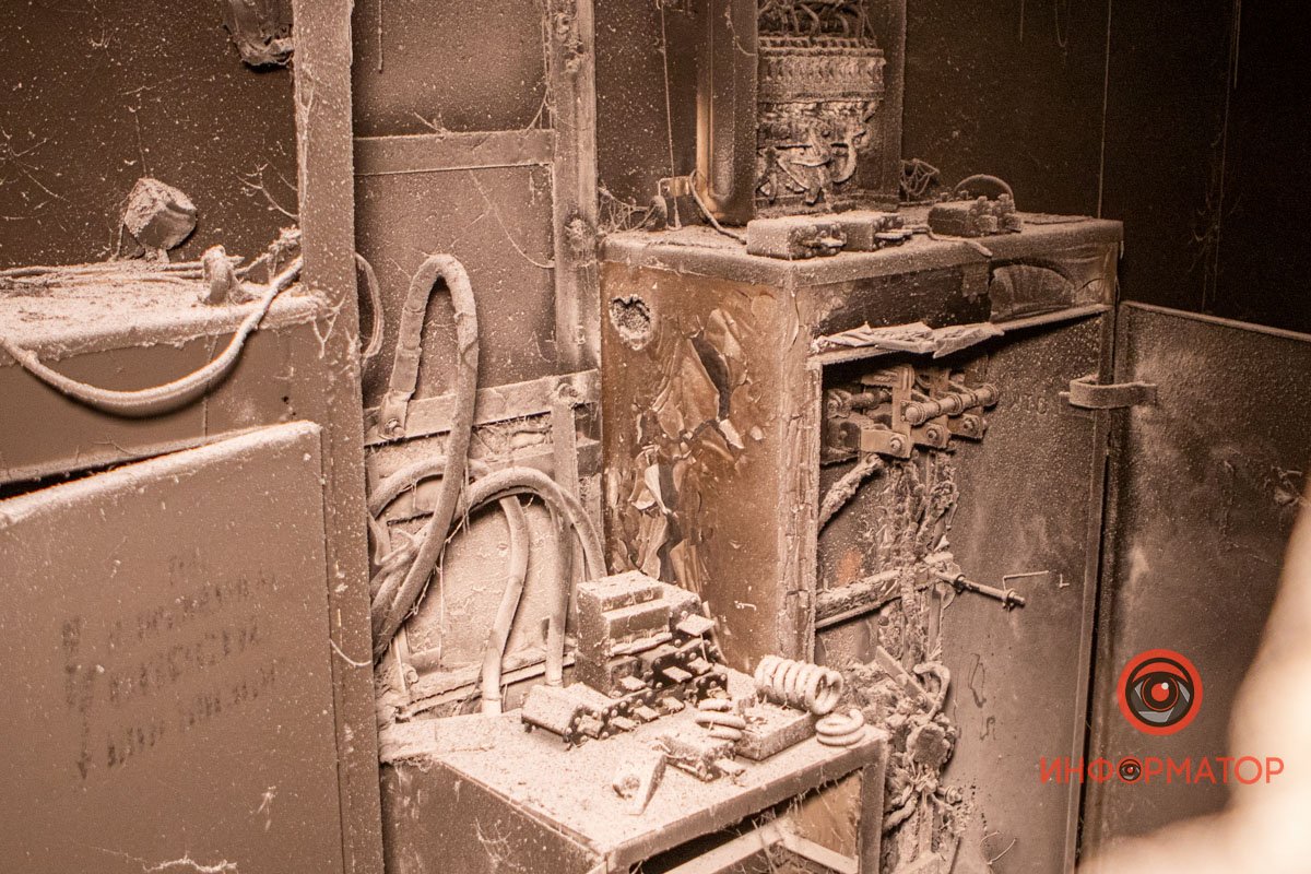 Также горел электрощит на втором этаже