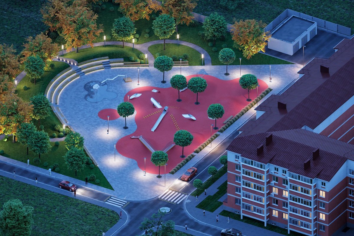 По вечерам в сквере будут работать фонари