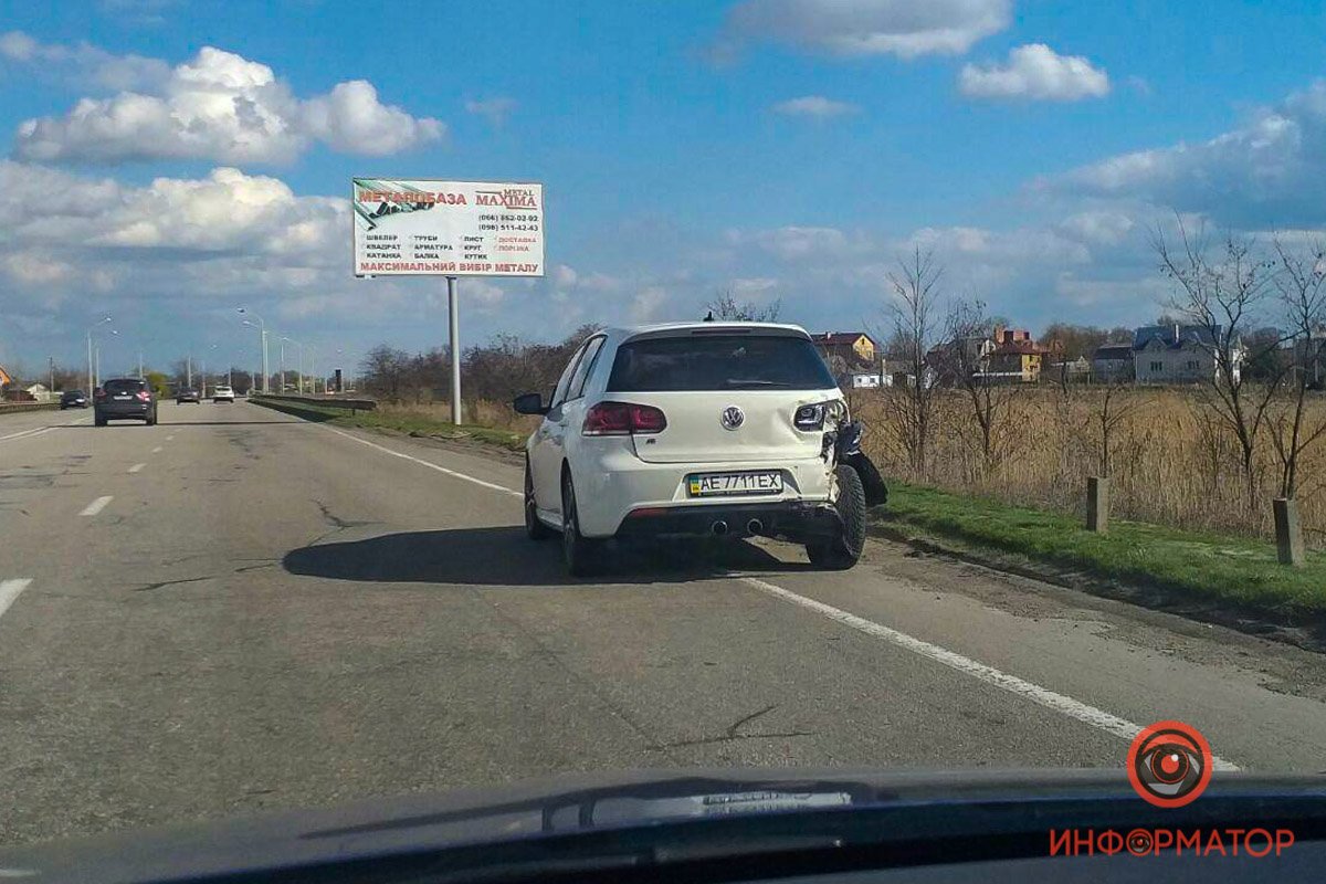 В салоне Volkswagen находился ребенок, но он не пострадал