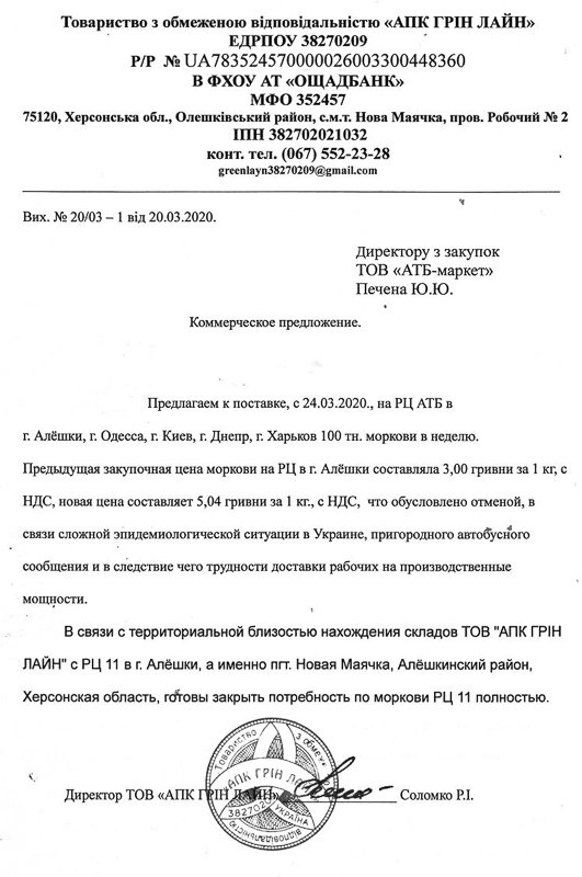 Почему сеть АТБ повысила цены: официальные документы от поставщиков 2