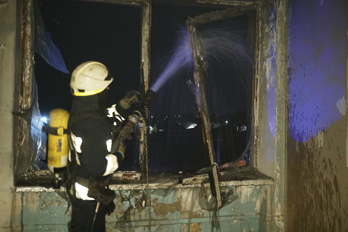 Площадь возгорания - 53 квадратных метра