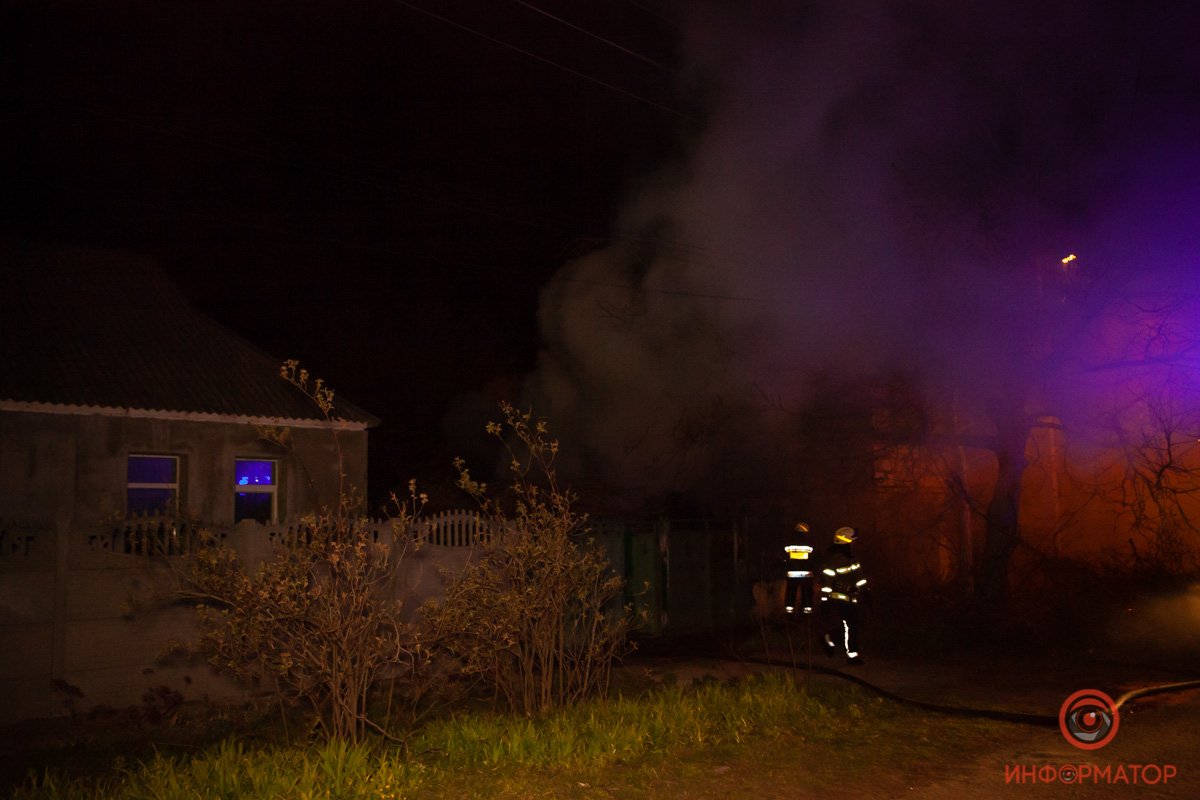 Горит сарай на Ковельской Горит сарай на Ковельской