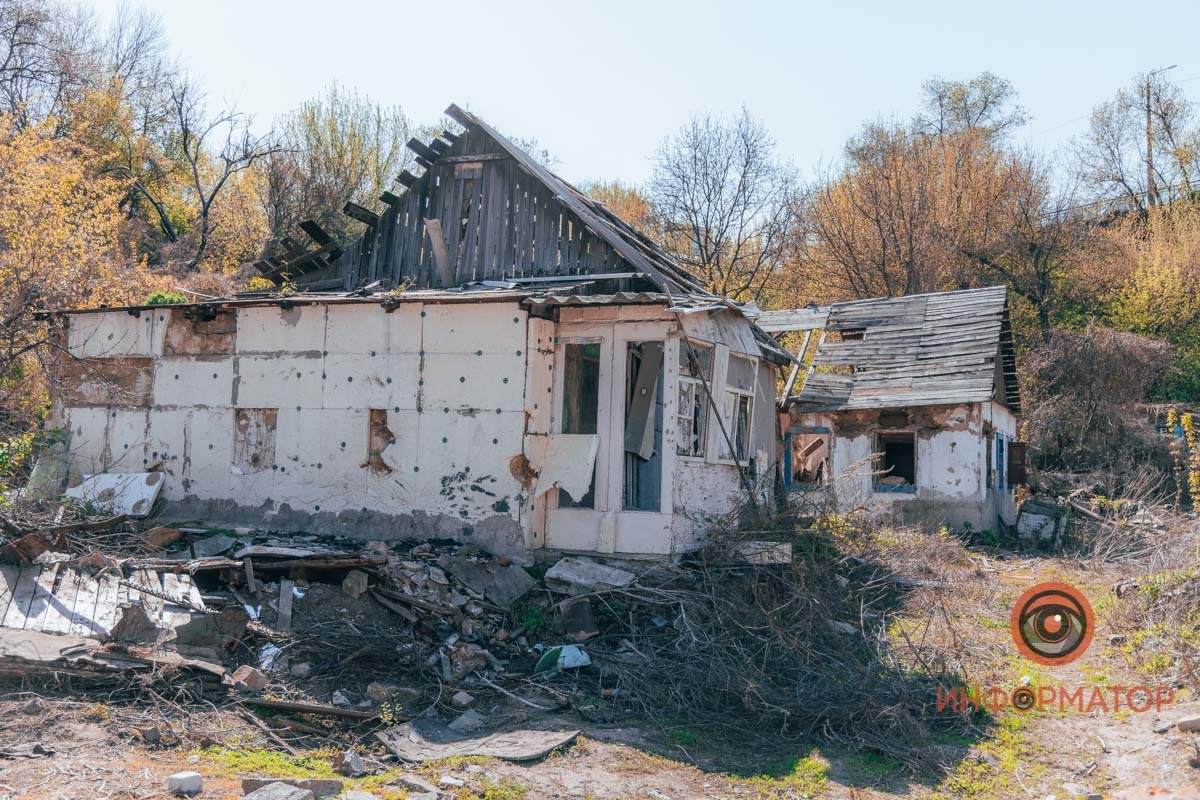 Практически вся застройка разрушена