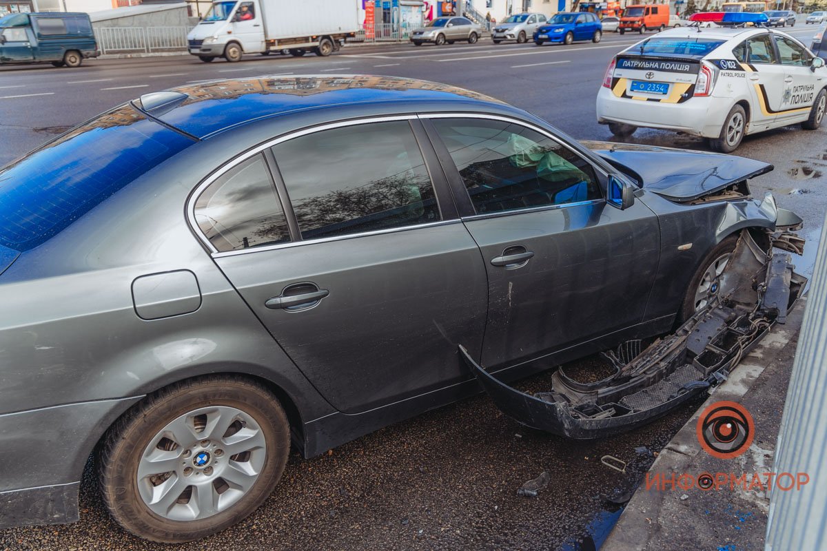 Утро не задалось и у водителя BMW