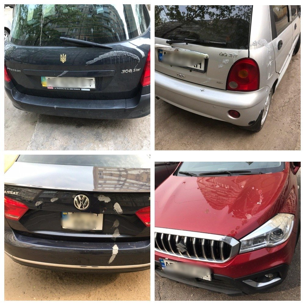 Повредили около 20 авто Повредили около 20 авто