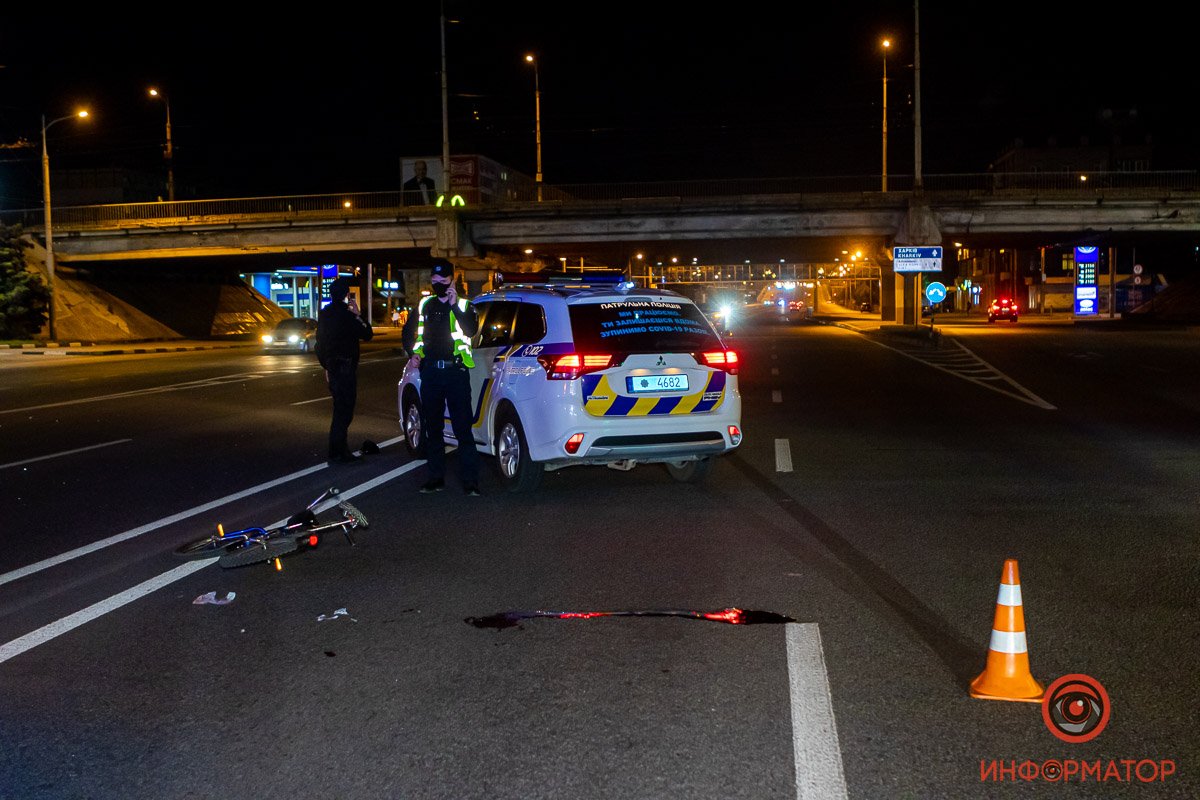 ДТП случилось на Слобожанском проспекте перед виадуком