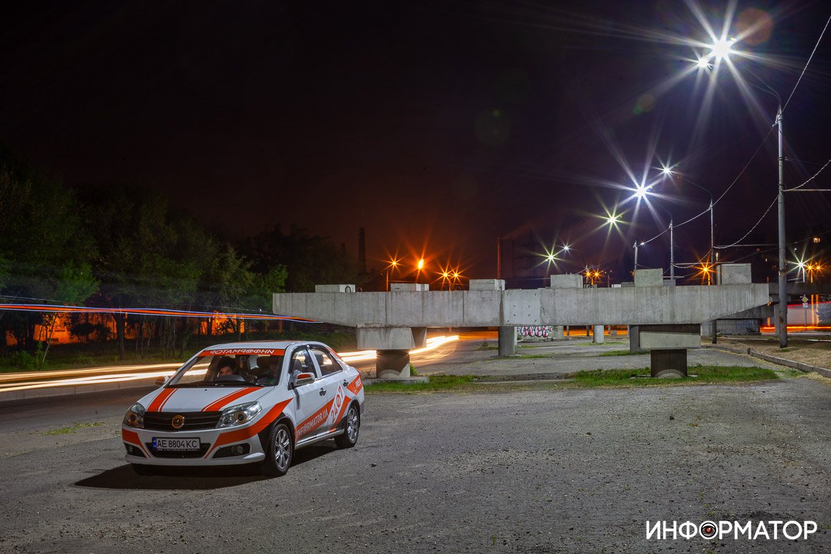 Информатор запечатлел Кайдакский шлях при свете луны