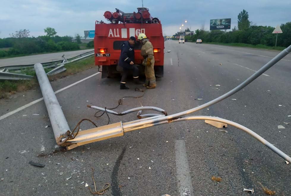 Опору убрали