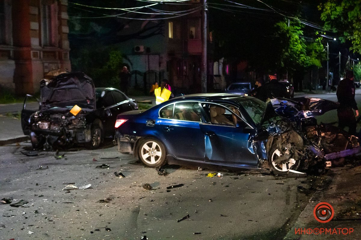 Авария произошла на пересечении улиц Старокозацкой и Фабра