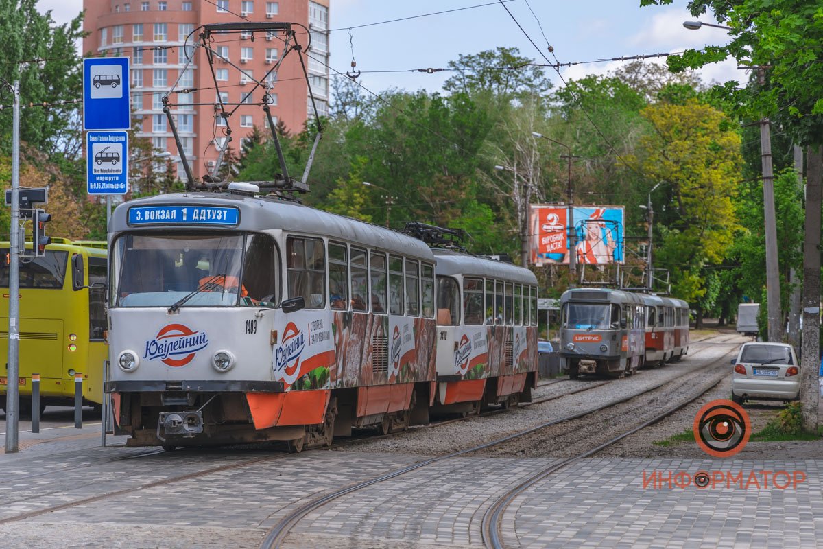 Движение трамваев приостановилось