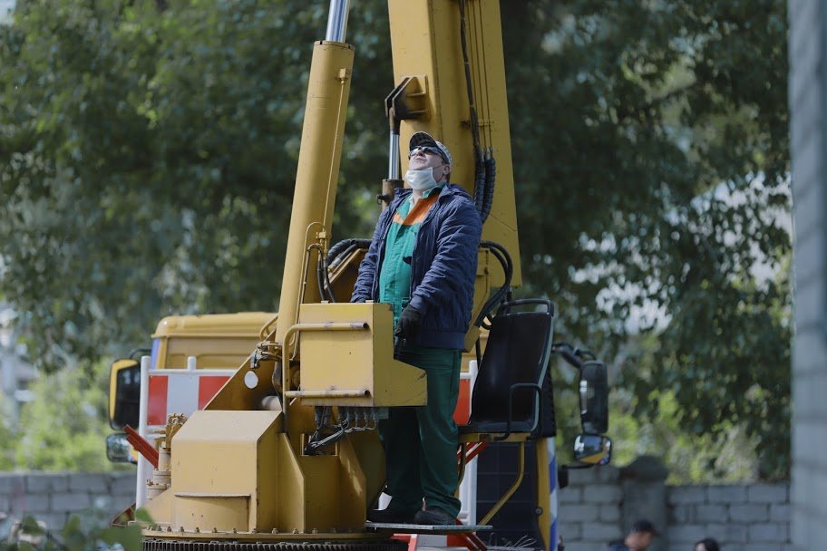 В Днепре удаляют аварийные деревья 3
