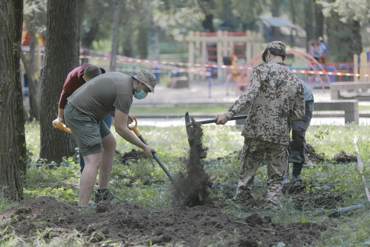 Территорию охраняют сотрудники полиции и «Муниципальная гвардия»