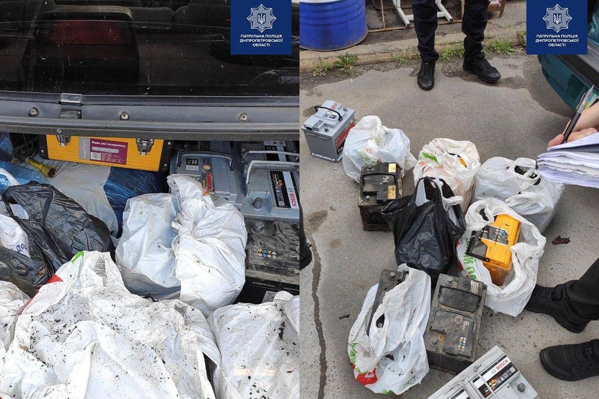 В багажнике автомобиля правоохранители нашли 10 аккумуляторов с разных транспортных средств В багажнике автомобиля правоохранители нашли 10 аккумуляторов с разных транспортных средств