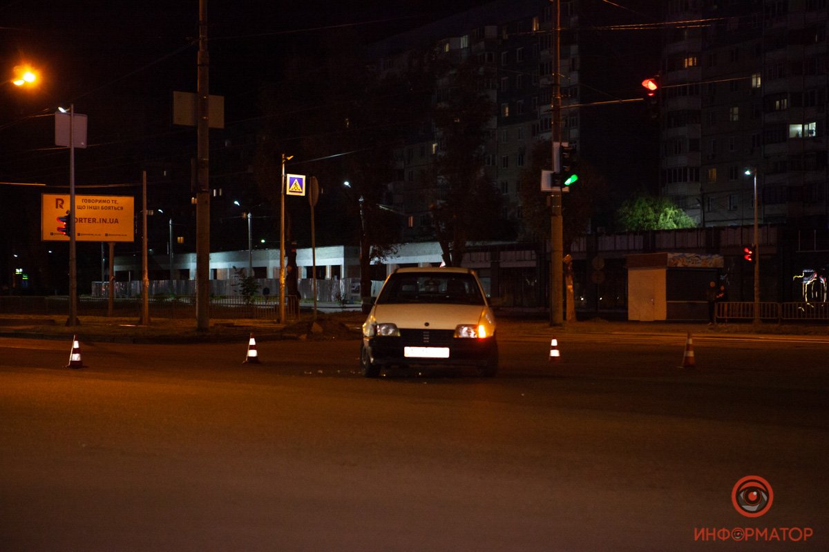 Водитель совершал поворот