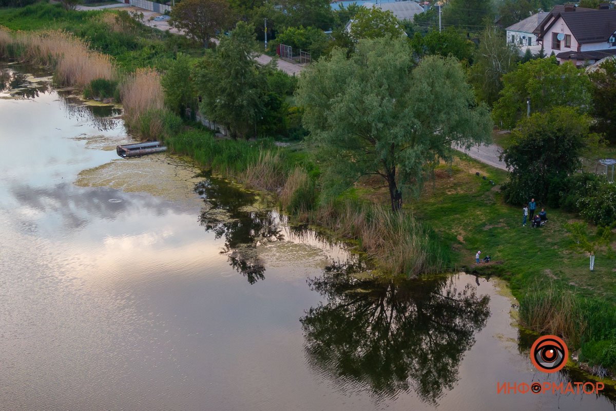 Как в Днепре выглядит закат над озером Куриным 1