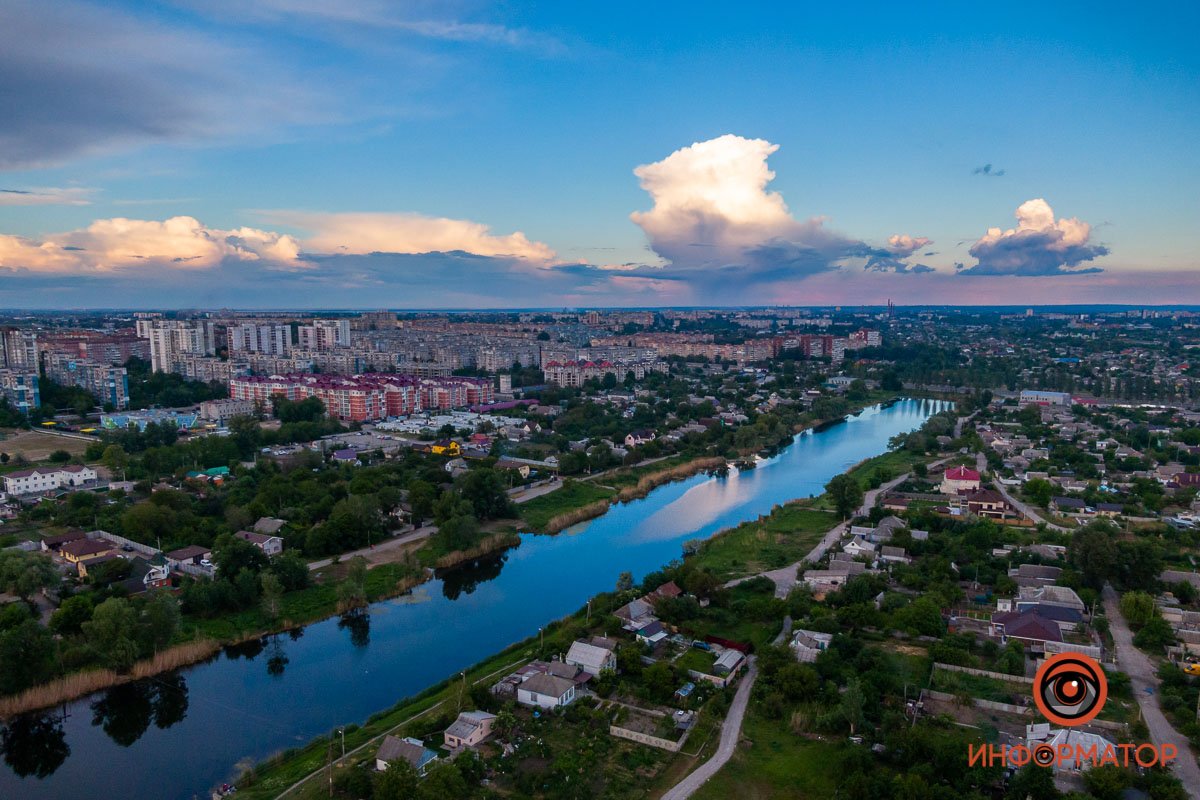 Как в Днепре выглядит закат над озером Куриным 7