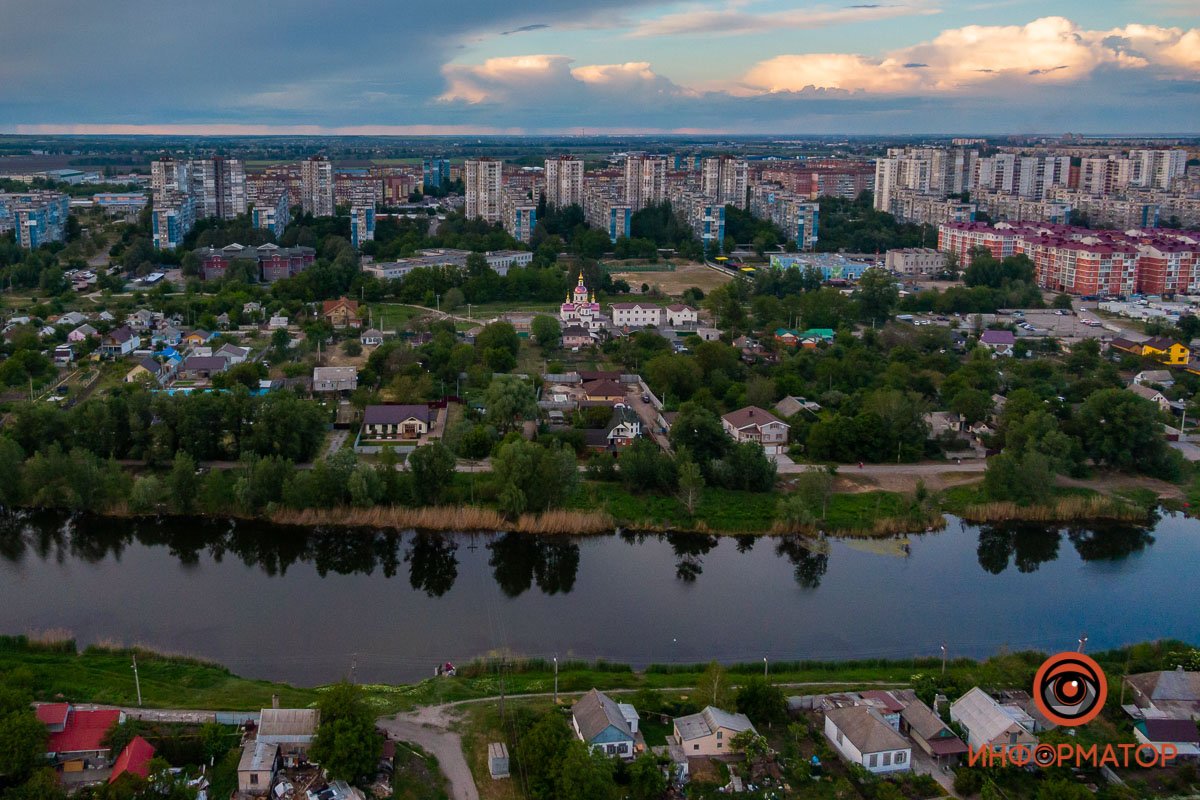 Как в Днепре выглядит закат над озером Куриным 9