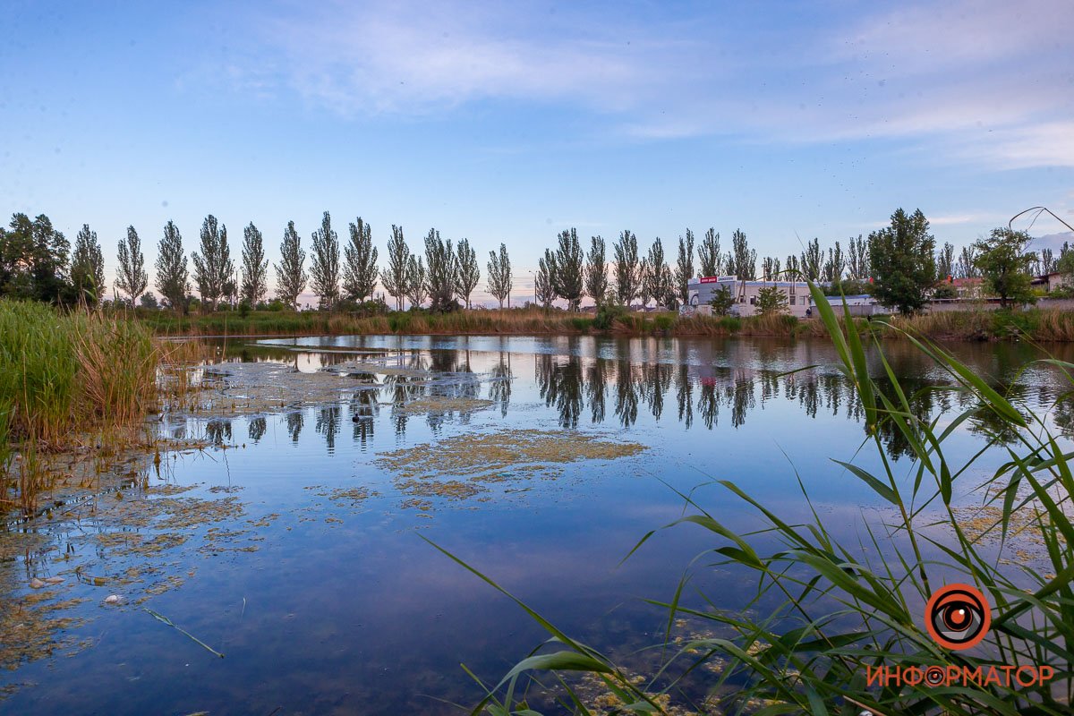 Как в Днепре выглядит закат над озером Куриным 15