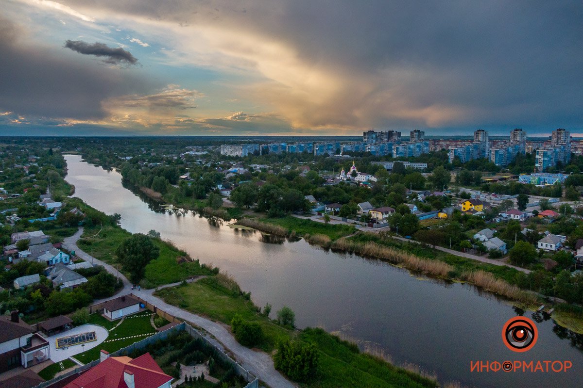 Как в Днепре выглядит закат над озером Куриным 16