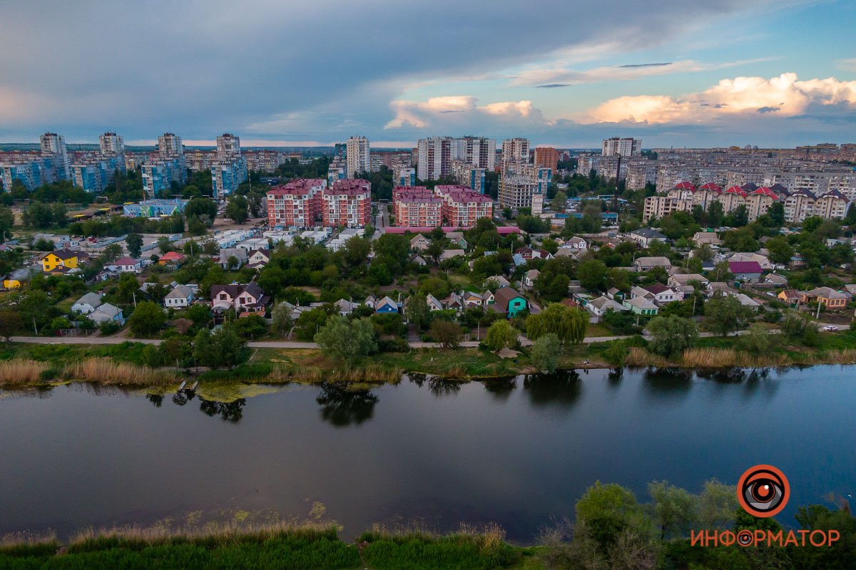 Как в Днепре выглядит закат над озером Куриным 18