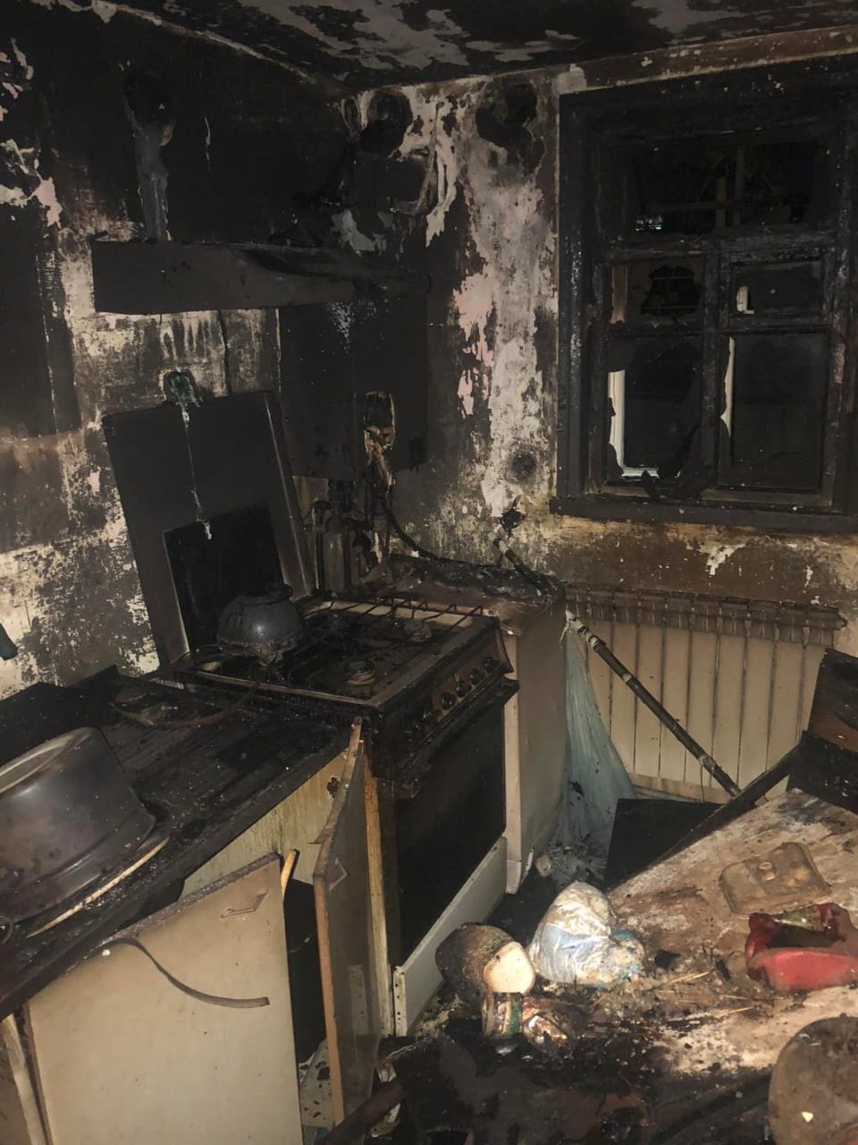  К ликвидации пожара привлекли 8 человек личного состава и 2 единицы пожарно-спасательной техники