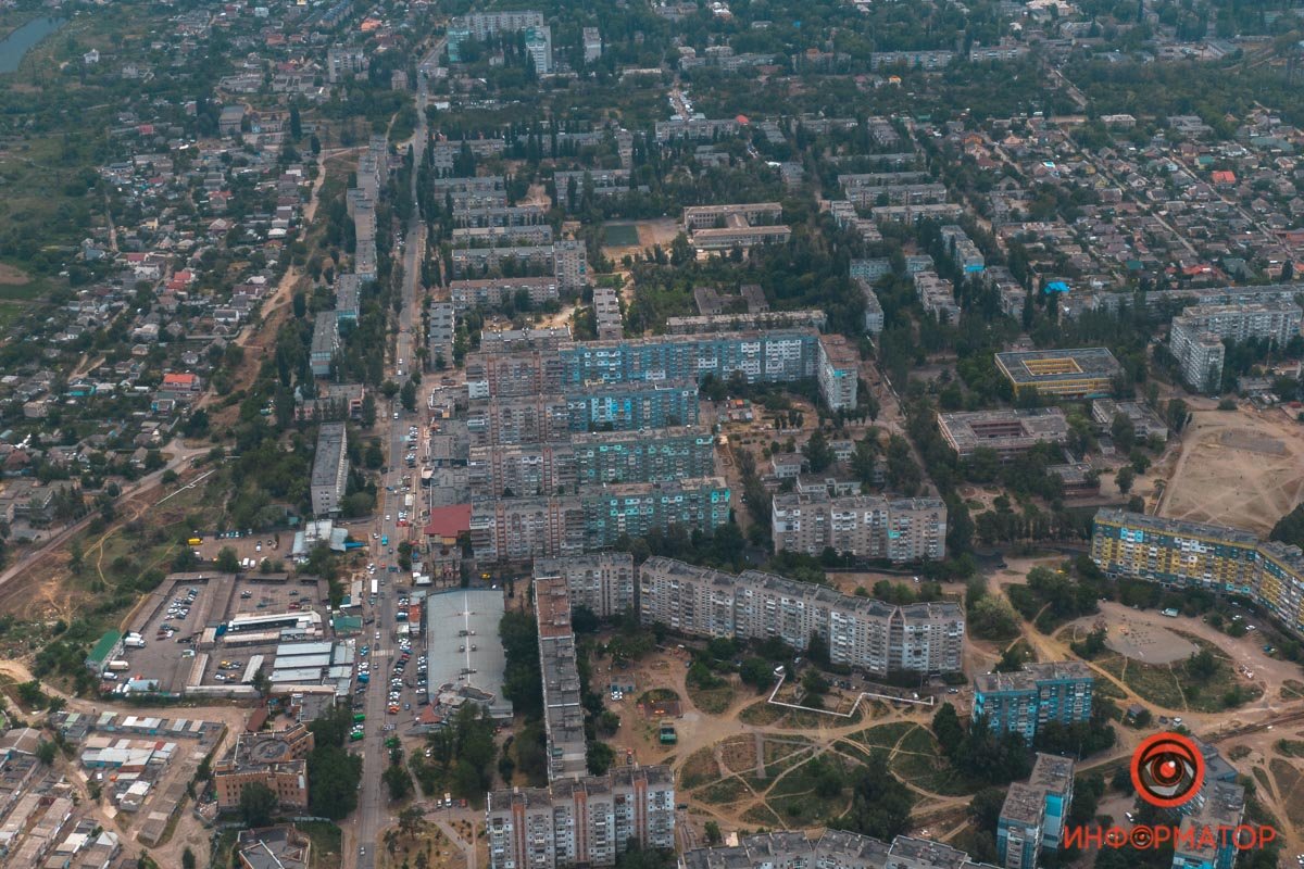 Как выглядит весенний Приднепровск с высоты 20