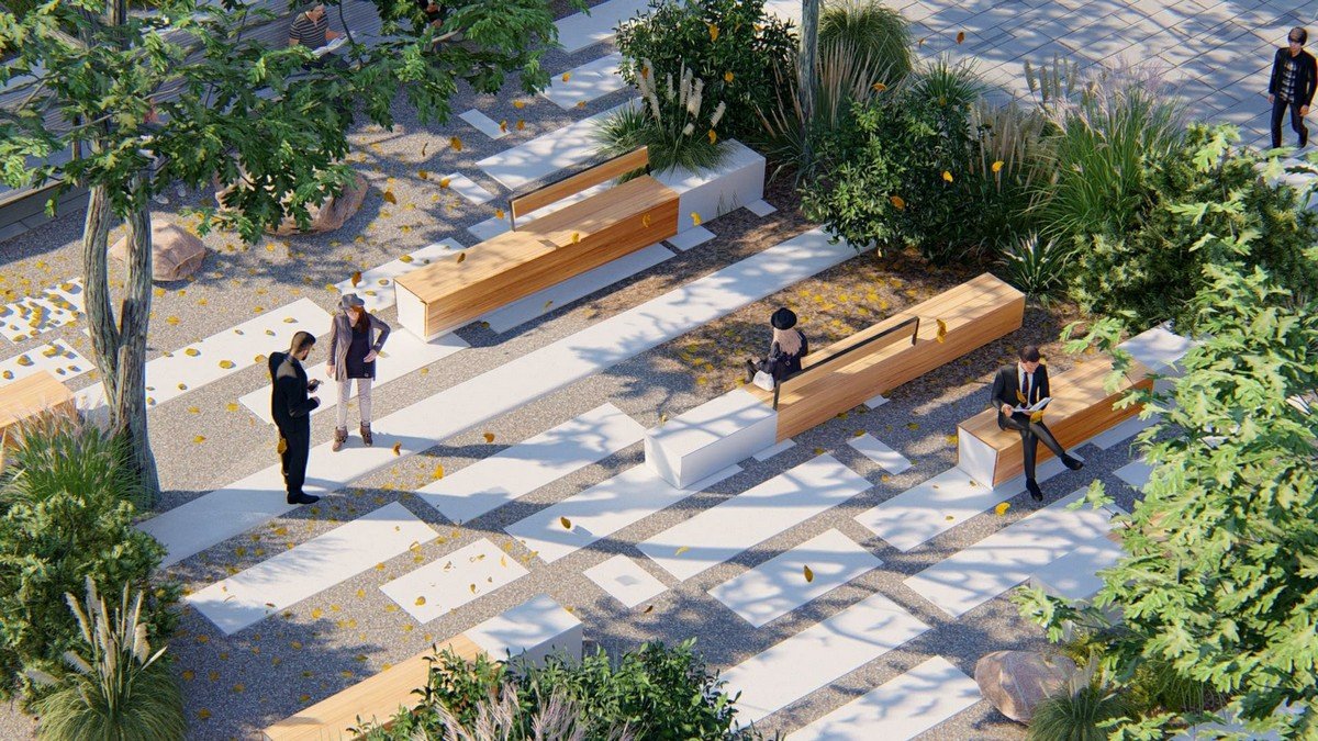 Появятся лавочки и зеленые островки Появятся лавочки и зеленые островки