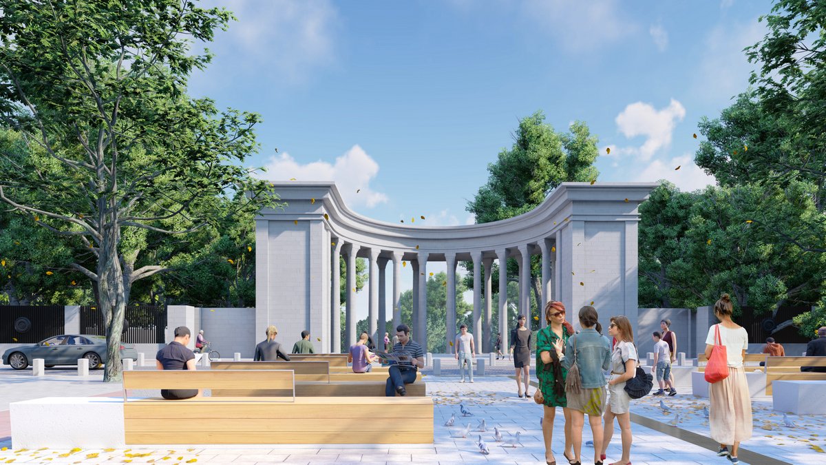 В Днепре проходит реконструкция улицы Яворницкого и площади Шевченко: как они будут выглядеть 2