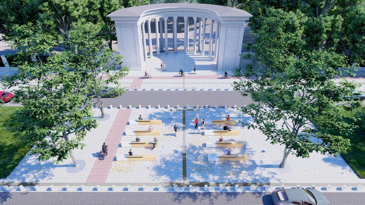 В Днепре проходит реконструкция улицы Яворницкого и площади Шевченко: как они будут выглядеть 3